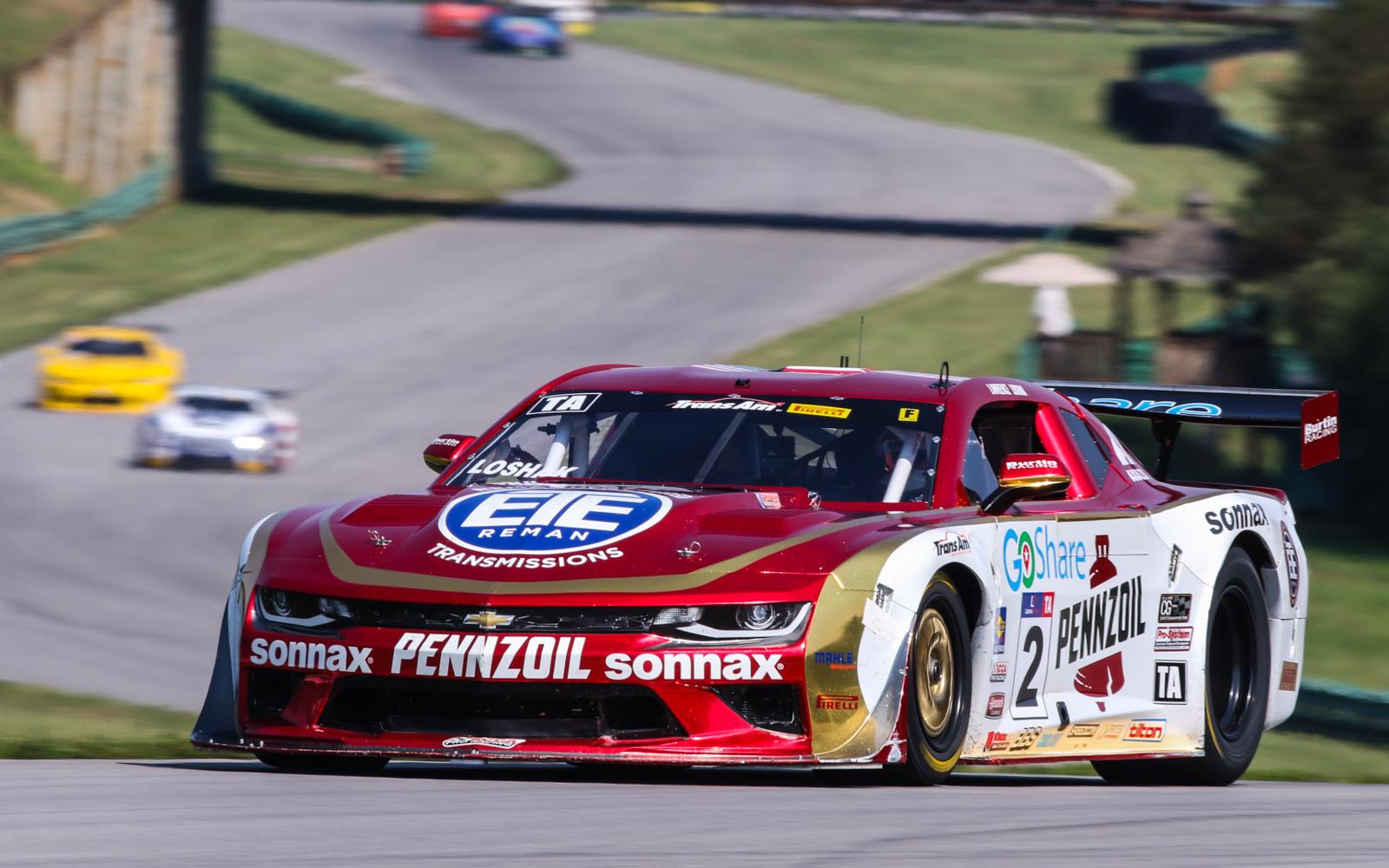 Loshak and Lagasse, Jr., on pole for VIR Trans Am Races 